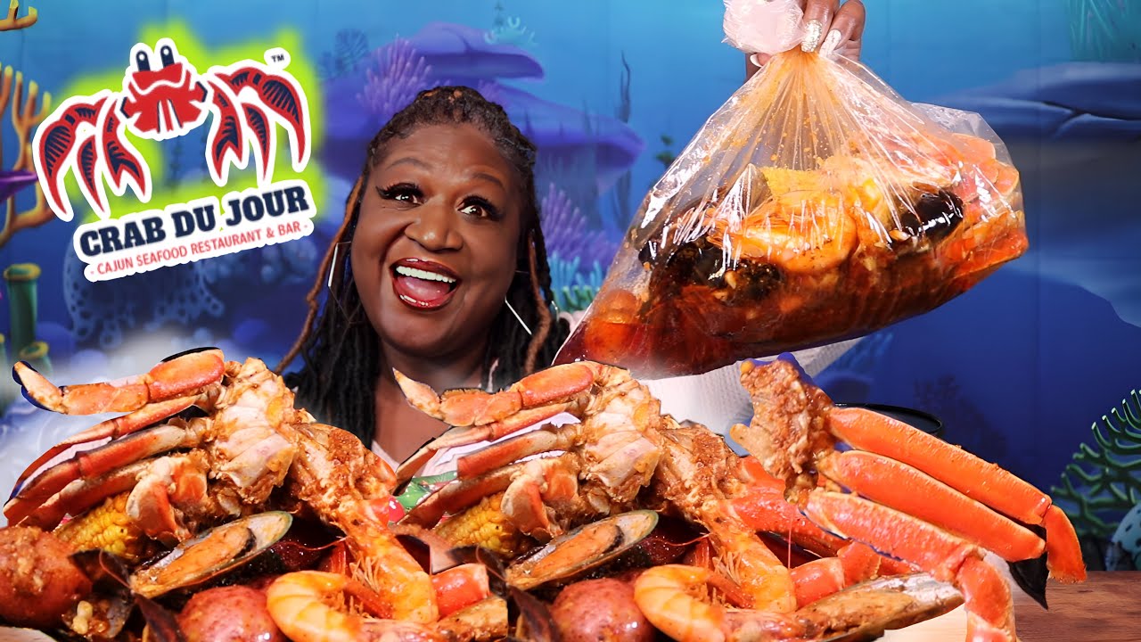 CRAB DU JOUR SEAFOOD SEAFOOD IN A BAG 12 DAYS OF XMAS W/ MUKBANG