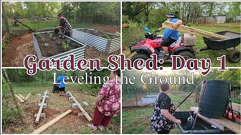 Building a garden shed. / Day 1: Leveling the Ground / Homesteading