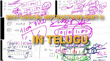8051  LOGICAL INSTRUCTIONS PART-II IN TELUGU@siliconlife3534