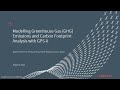 Modelling Greenhouse Gas (GHG) Emissions and Carbon Footprint Analysis with GPS-X