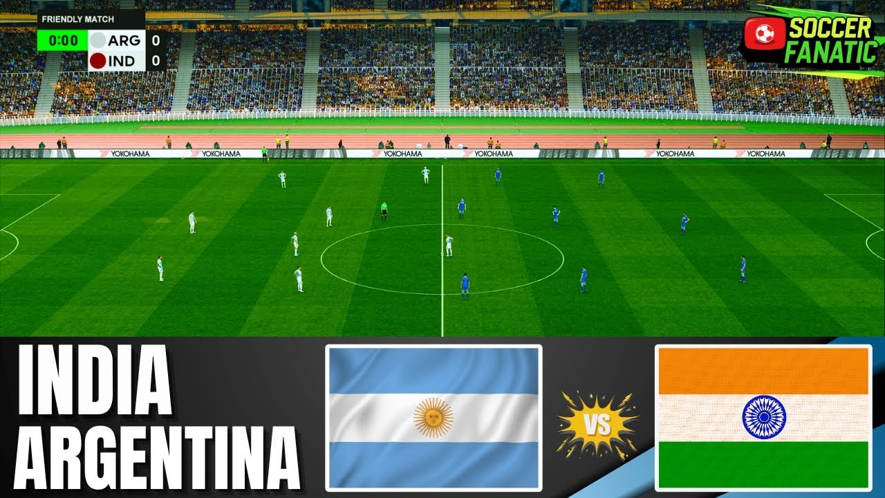 🔴Argentina vs India | International Friendly Match 2025 | PES 21 Gameplay [4K60] 