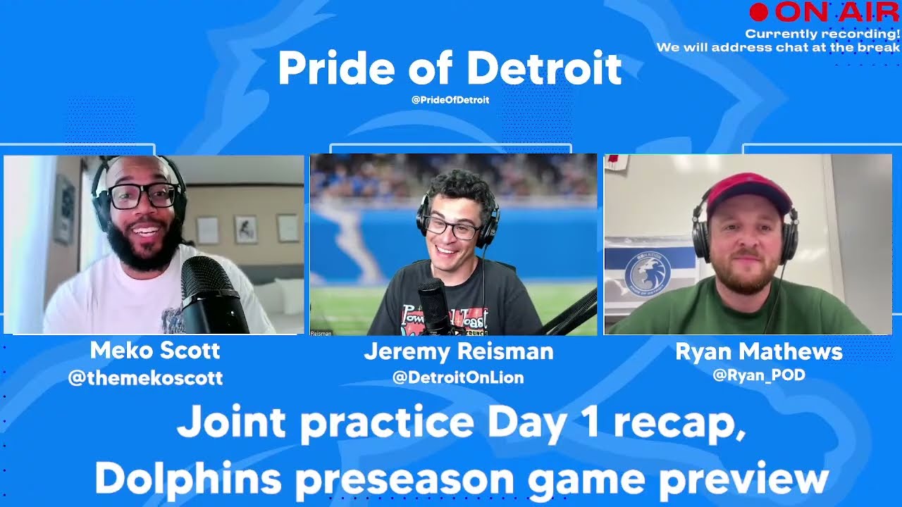 PODcast: Lions, Dolphins joint practice Day 1 recap