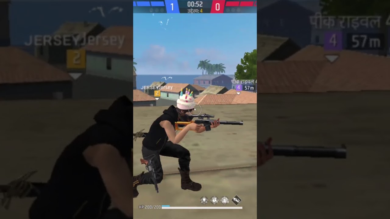 1 vs 4 in Garena Free Fire Cs ranked      