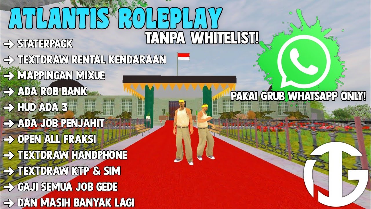 SERVER SAMP TANPA DISCORD & FITUR MIRIP FIVEM!? ATLANTIS ROLEPLAY - GTA SAMP ANDROID/PC INDONESIA