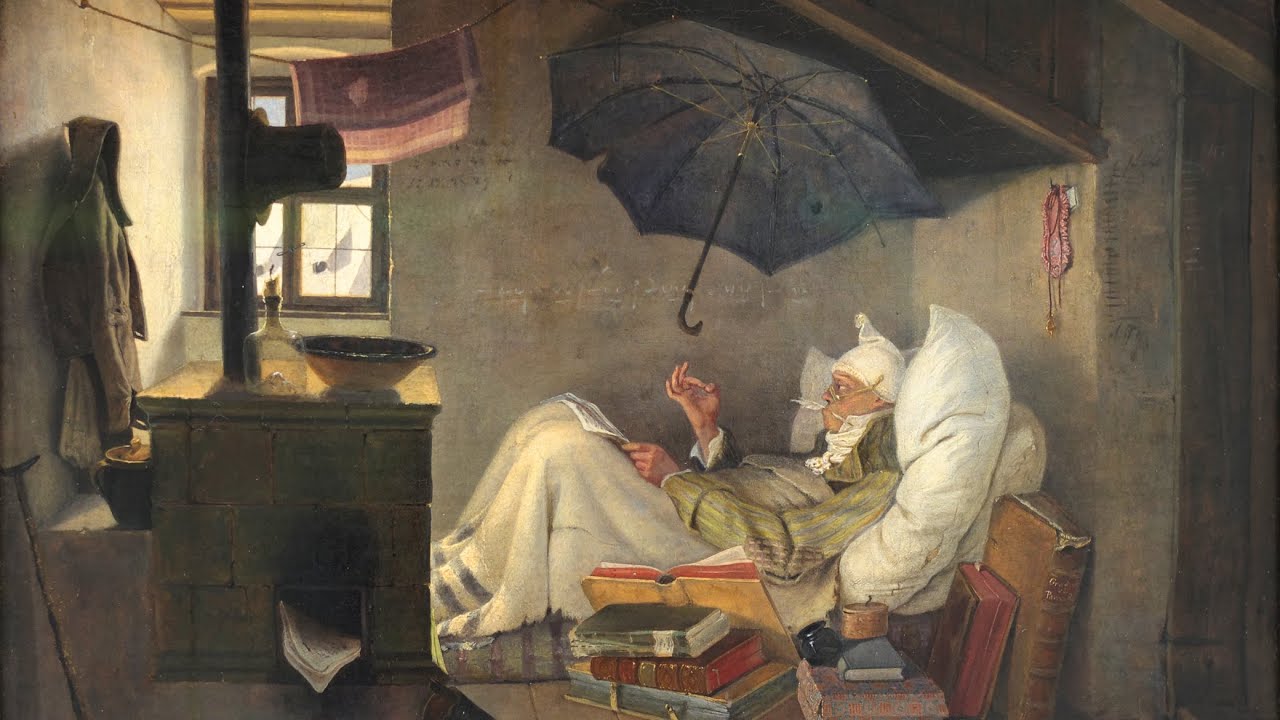 Perché quest’uomo dorme con un ombrello in casa?