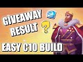 Dd2 giveaway result  c10 build 2 hero only