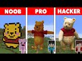 NOOB VS PRO VS HACKER Minecraft Pixel art✨Winnie the Pooh
