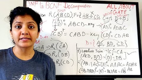 3NF To BCNF Conversion | How To Decompose A Relation With Example | DBMS Session 36