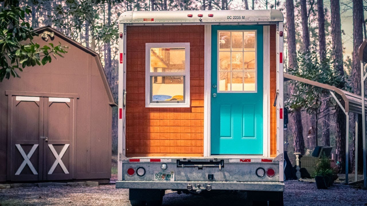 From Box  Truck to Tiny House  Full Build Time lapse YouTube
