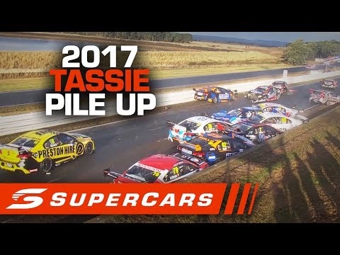 FLASHBACK: Tasmanian race ends in massive pile up | Supercars 2020