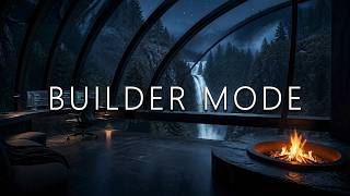 BUILDER MODE | 3 Hours of Waterfall Observatory Deep Work Music for Focus, Coding & Study