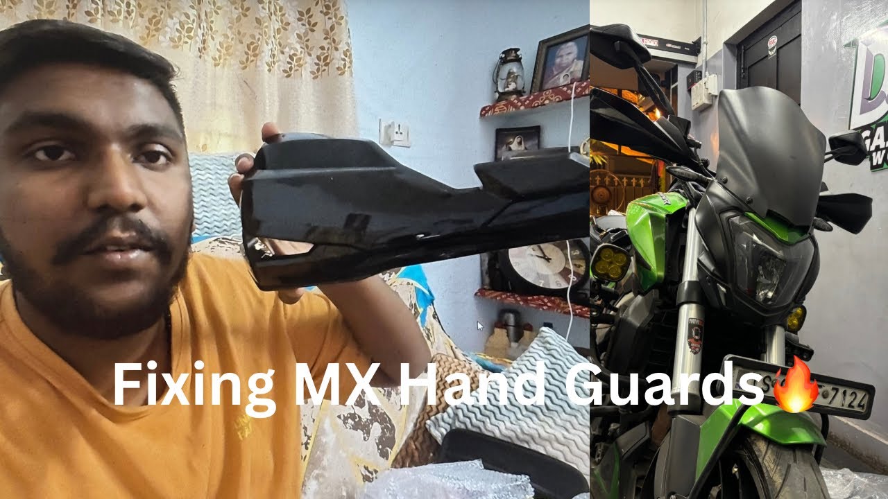 Fixing Universal MX Hand Guard With DRL For My Dominar 400 | Installation Video #motomodz