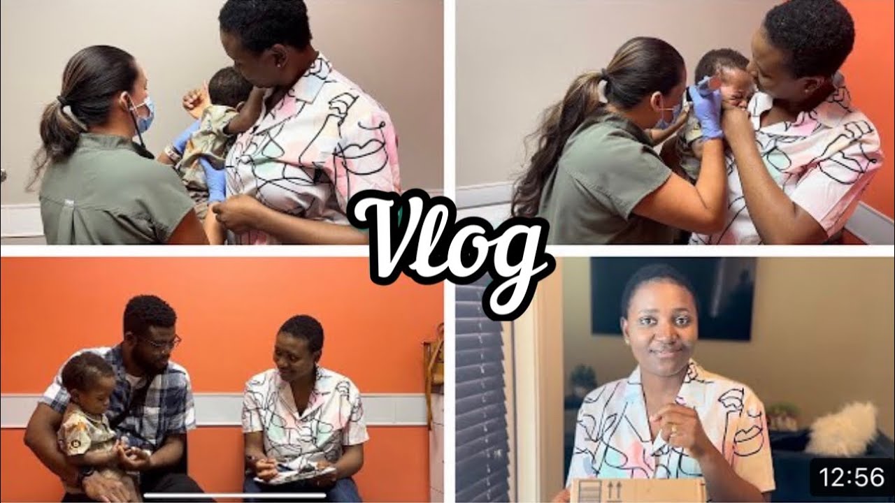 VLOG: A day in the life | Routine Check up for our toddler | Unboxing my new Microphone