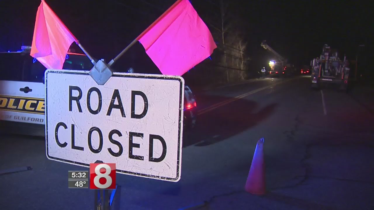 Crash closes Route 80 in Guilford YouTube