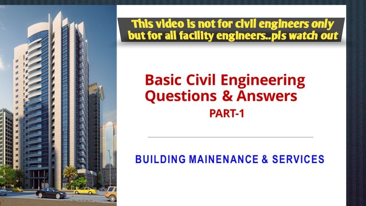 Basic civil engineering interview questions & answers