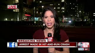 Arrest made in hit-and -run crash