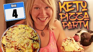 Dr. Berg's Cauliflower Crust Pizza 🍕 - Day 4 - Kara's Keto Challenge♥️👍