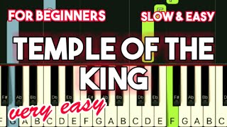 RAINBOW - TEMPLE OF THE KING | SLOW & EASY PIANO TUTORIAL