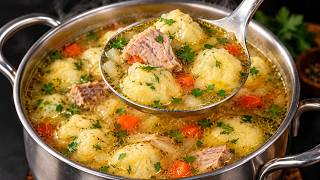 Das geheime Rezept für Omas Fleischsuppe mit Klößchen! Die beste Suppe aus unserer Kindheit!