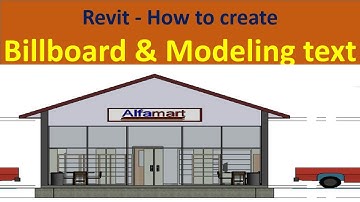 Building signage in Revit and creating billboard