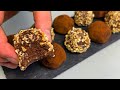 Very delicate chocolate treats! Homemade dessert in 5 minutes!