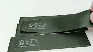 Multi-Language Satin Care Labels for Export Clothing | Durable, Wash-Resistant Custom Tags