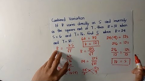 SOLVING PROBLEMS INVOLVING COMBINED VARIATION