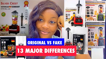 HOW TO DIFFERENTIATE BETWEEN ORIGINAL VS F@KE SILVER CREST HEAVY DUTY BLENDER