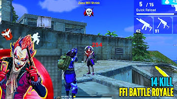 (FFI BR) Old Mill landing 😍14 Kill In FFI Battle Royale💥Old Mill 🤴FFI Download || New Update 