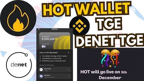 Hot Wallet TGE Hotcoin new update Denet Mining TGE Denet Mining new update listing hot listing price