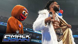 Sami Zayn Ambushes Trick Williams Disguised As The Gingerbread Man Smackdown Highlights
