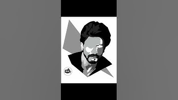 Python Turtle Graphics - 53 ||  shah rukh khan || Art by Code #shorts