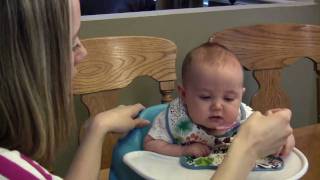 Kamryn Eats Solid Food First Time