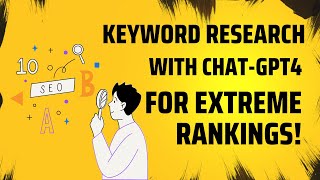 Keyword Research with Chat GPT-4 To SKYROCKET Rankings On Google! #keywordresearch #ai #chatgpt4