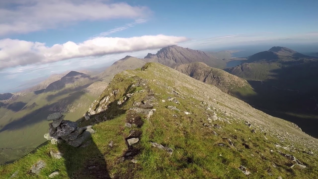 A beautiful, windy evening on Marsco