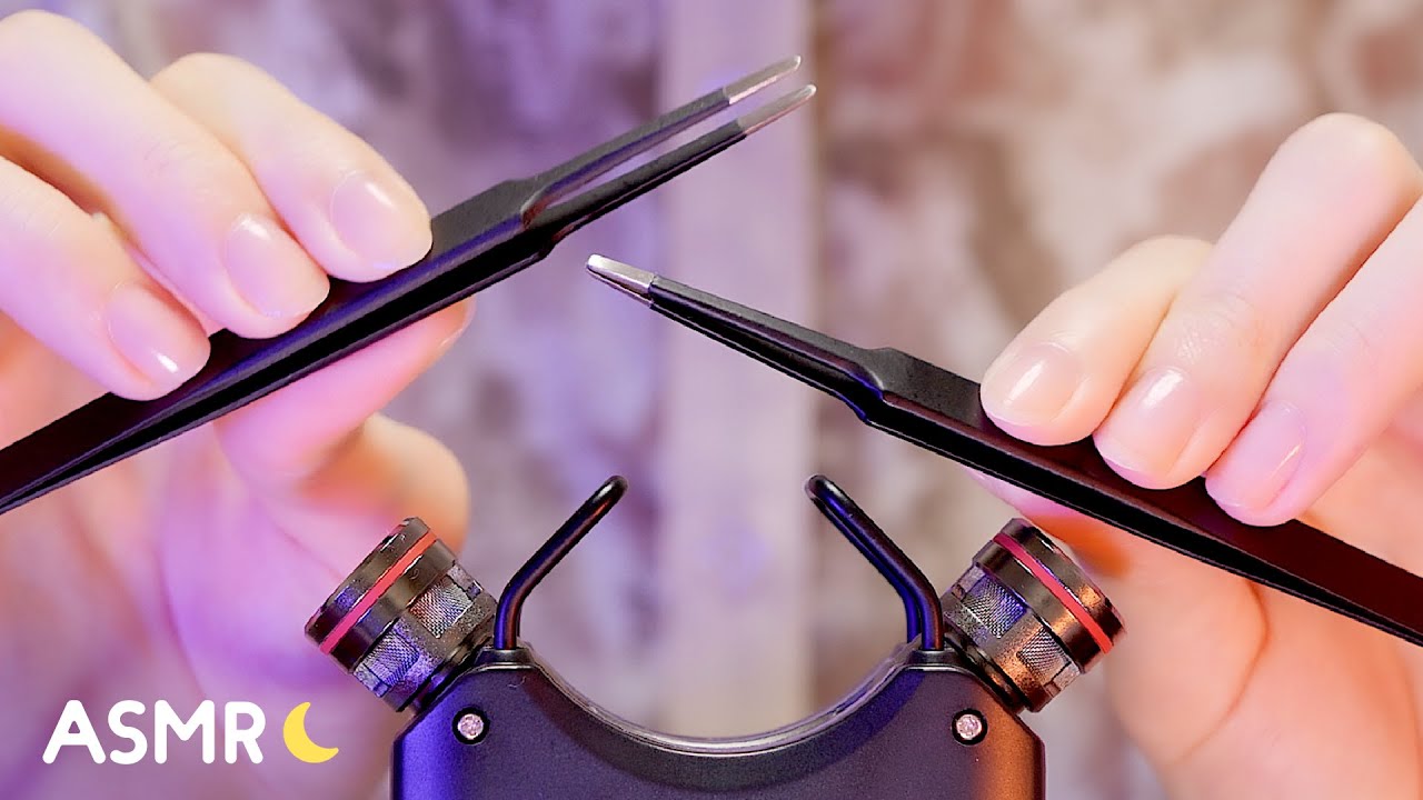 [ASMR] カチカチ心地よいピンセットの音😌💤 睡眠や作業のお供に [声なし-No Talking]