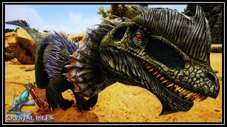 Taming A Massive Rideable Dilophosaurus! l Ark Survival Evolved Crystal Isles {EP2}