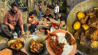 Download Lagu লাকুটিয়ার জমিদার বাড়ীতে গলদা গরুর পিকনিক 🔥 মনস্টার সাইজের গলদা চিংড়ি সাথে গরুর বড় বড় টুকরা 🤩 MP3
