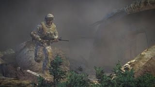 Lotta tracers everywhere, actually — Arma 2 Village Attack
