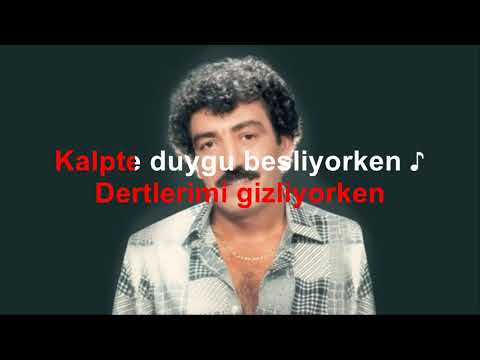 MÜSLÜM GÜRSES KÜLLÜ HARAP ORJİNALDEN KARAOKE VE  SÖZLERİ