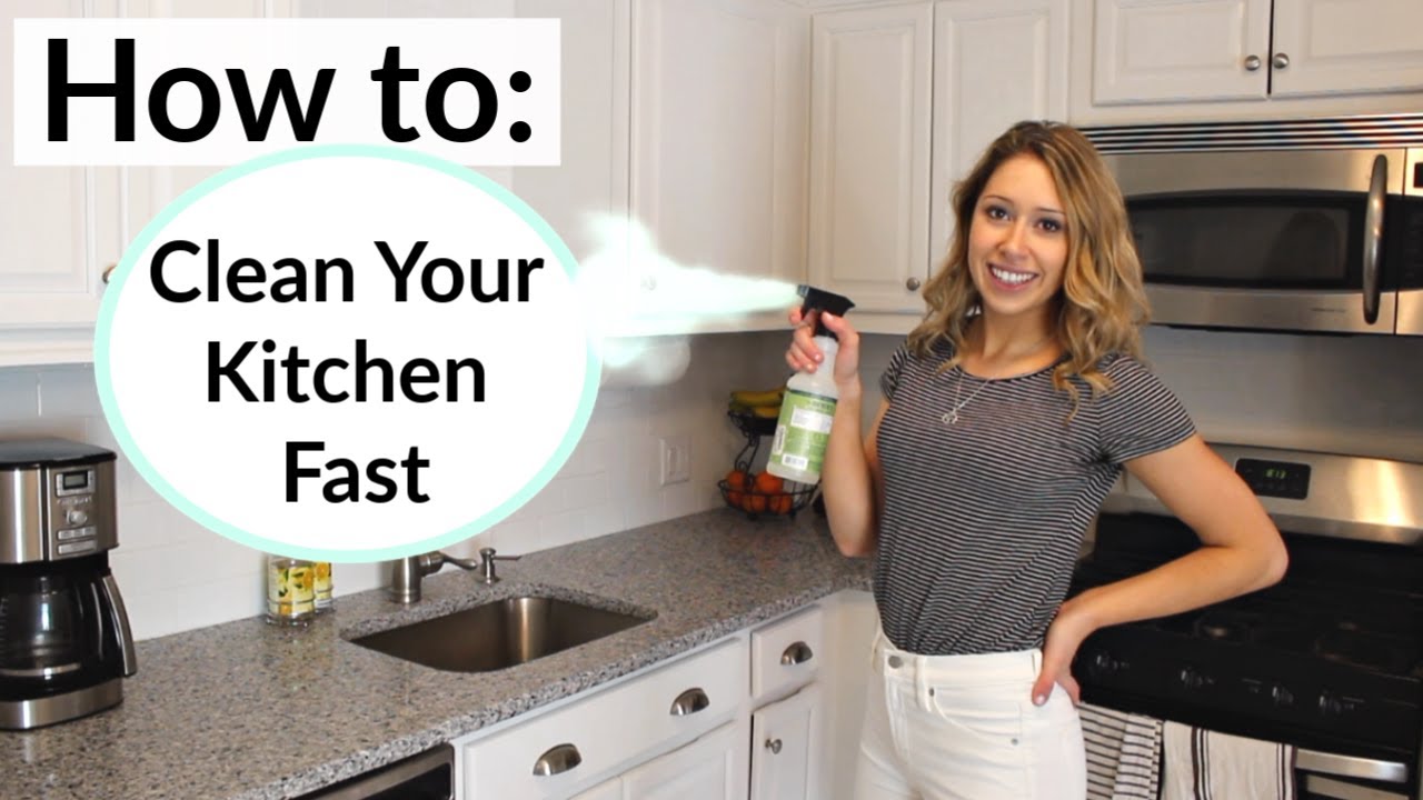 10-Minute Kitchen Clean  How to Clean Your Kitchen Fast