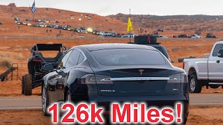 Driving To The Off-Road Wrecker Games In My 2015 Tesla Model S 85 D | How Much Longer Does It Take?