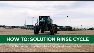 How To: Solution Rinse Cycle