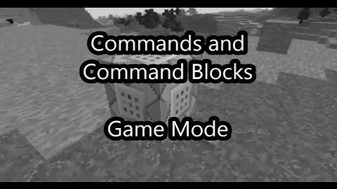 Commands and Command Blocks - Game Mode (Switching from Creative to Survival)