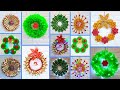 8 Economical Easy Christmas wreaths Craft idea | Best out of waste Low budget Christmas craft idea