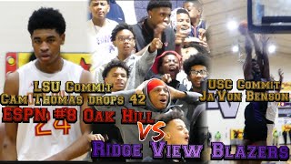 LSU Commit Cam Thomas drops 42 😱 | ESPN #8 Oak Hill Academy vs. Ridge View Blazers
