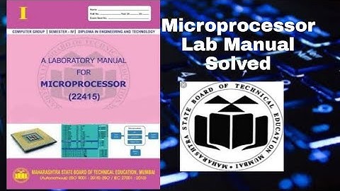 #labmanual #microprocessor | Solved Lab Manual