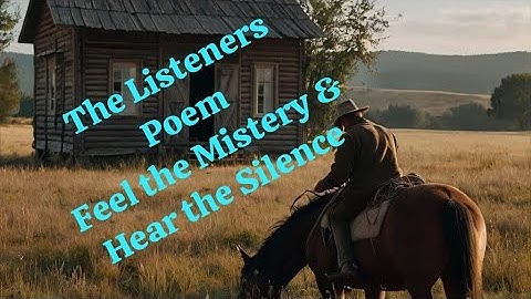 The Listeners 7th Standard English Term 1 Poem