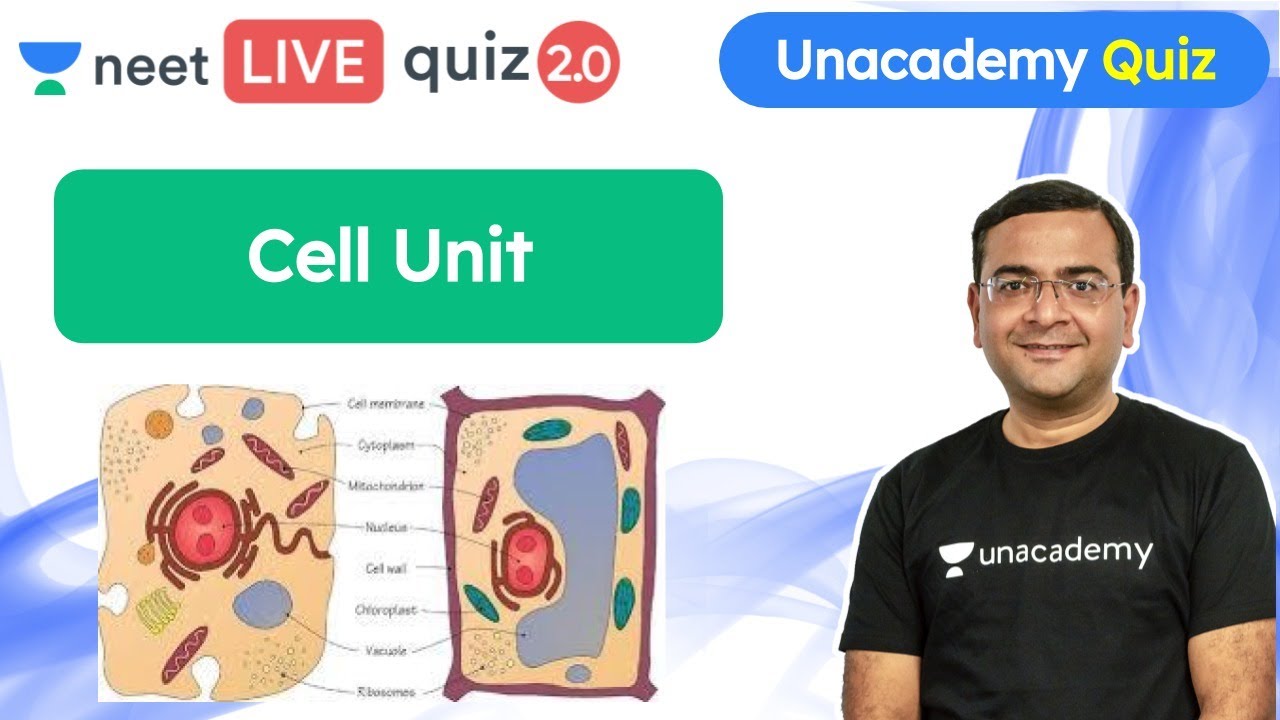Unacademy NEET Quiz: Cell Unit | DPP | Biology Quiz | Pradeep Singh ...