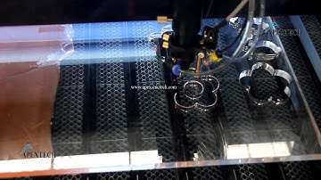 jinan APEXTECH CNC 1390 laser machine cutting acrylic material